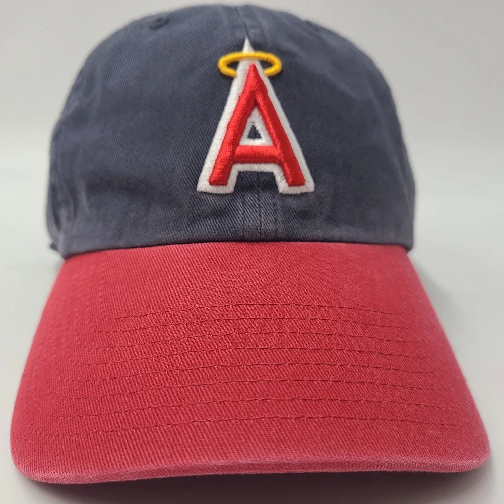California Angels Hat Fitted M 47 Brand Franchise Blue Red MLB Los Angeles Men